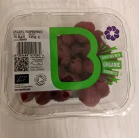 Organic raspberries