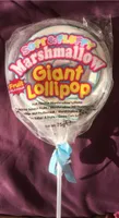 Marshmallow giant lollipop