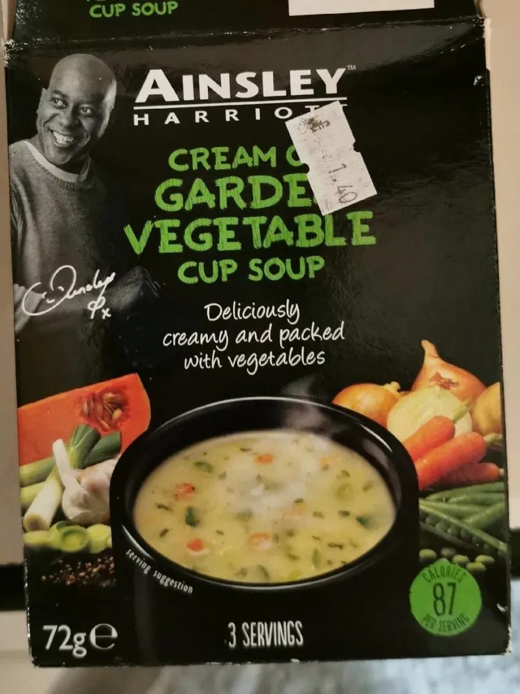 cream of garden vegetable soup (cup soup)