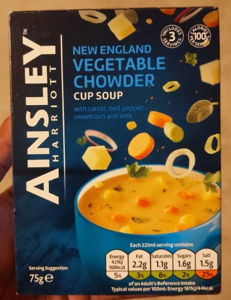 New England Vegetable Chowder Cup Soup