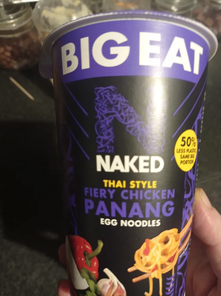 Thai Style Fiery Chicken Panang Egg Noodls