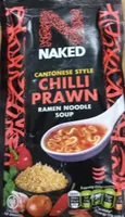 Cantonese style chili prawn ramew noodle soup