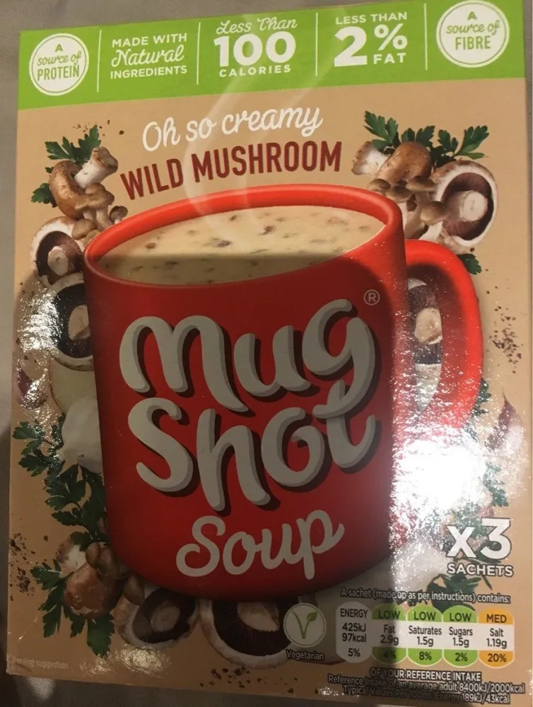 Mug shot soup - wild mushroom