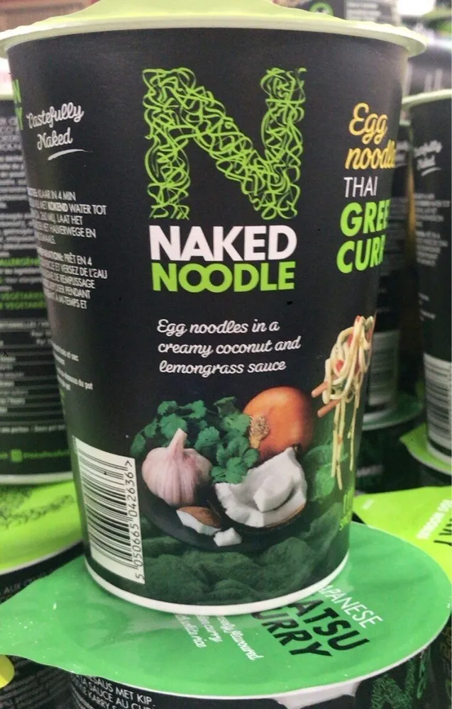 Green curry egg noodle