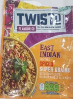 East Indian couscous, bulgur wheat and lentils