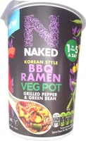Naked Korean Style BBQ Ramen Veg Pot - Grilled Pepper & Green Bean