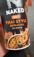 Spicy Thai Style Siracha Egg Noodles
