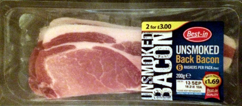 unsmoked bacon