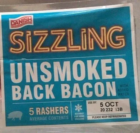 Sizzling danish bacon