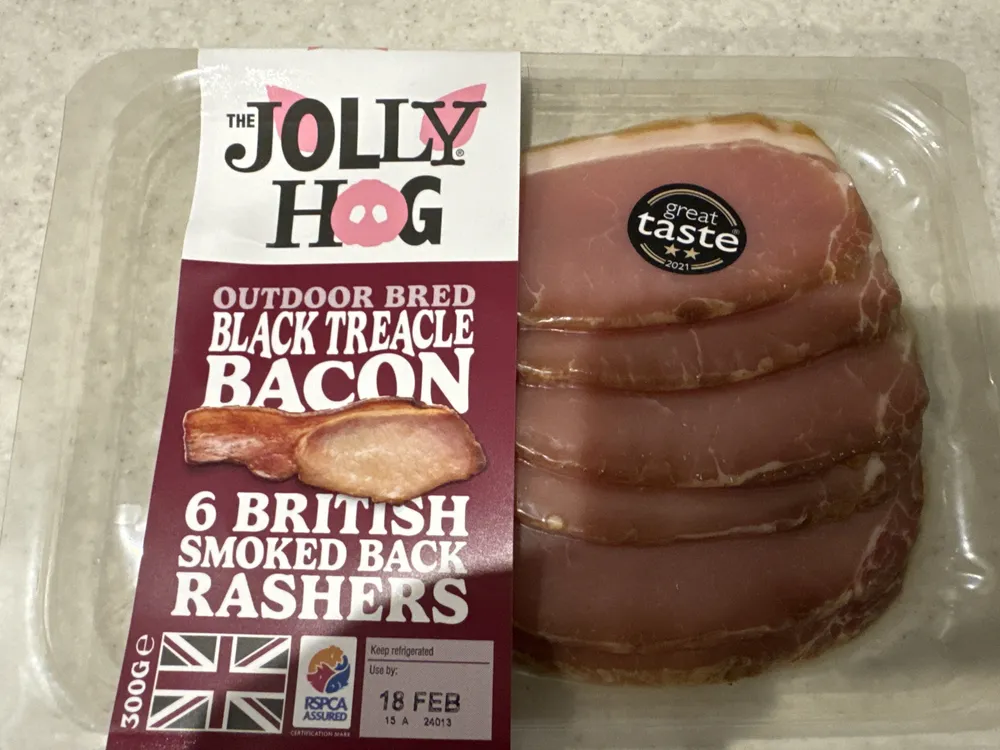 outdoor bred black treacle bacon