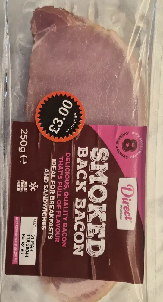 Smoked back bacon