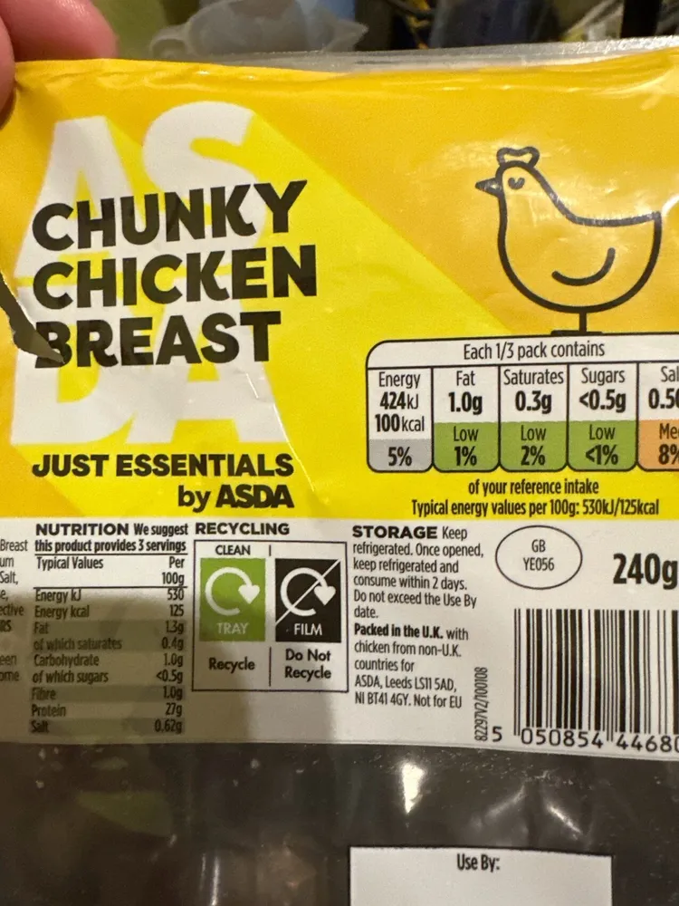 Chunky chicken breast