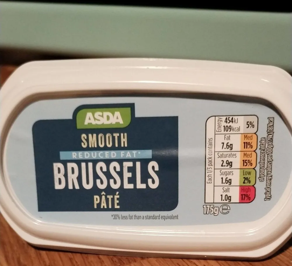 Reduced fat Brussels pate