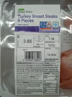 Turkey Breast Steaks & Pieces