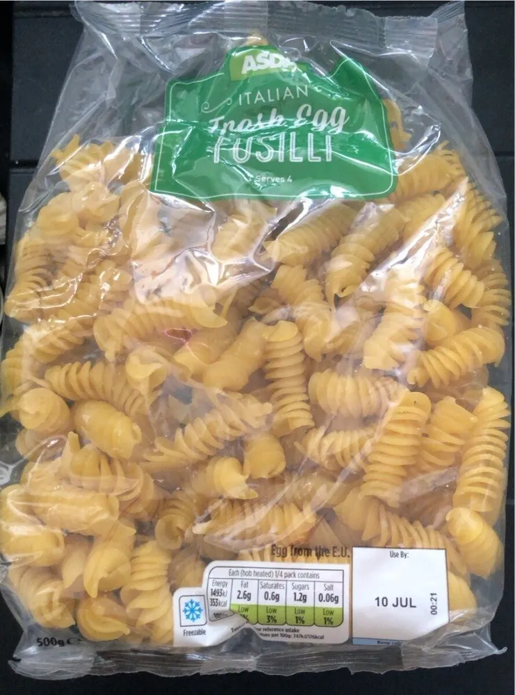 Fresh Egg Fusilli