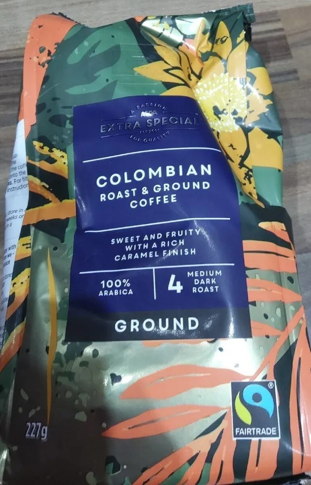 Colombian roast and ground coffee