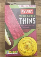 Ryvita Vegetable Thins- Beetroot & Parsnip Flatbreads