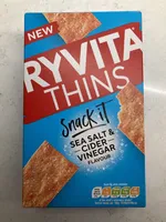 Salt & Cider Vinegar Flavour Wheat and Rye Flatbread