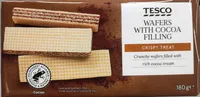 Wafers with cocoa filling