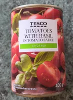 Tomatoes with basil chopped