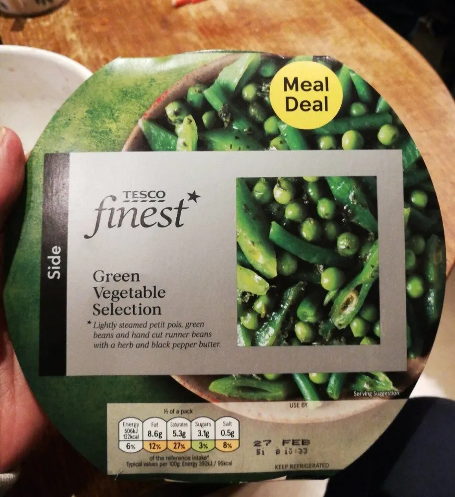 Green vegetables selection