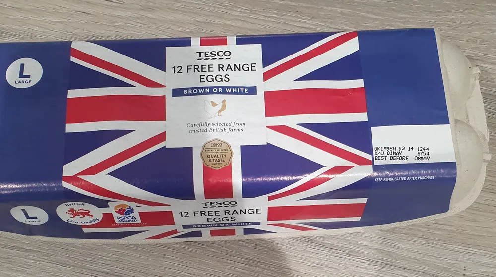 Tesco Large Free Range Eggs 12 Pack
