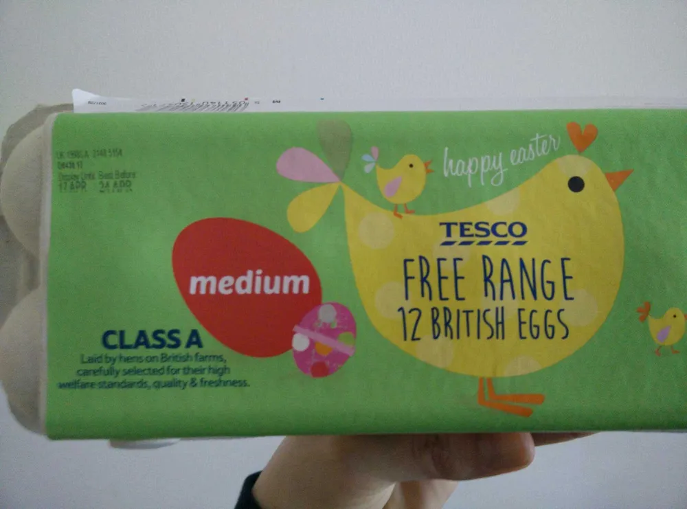 Free range British eggs