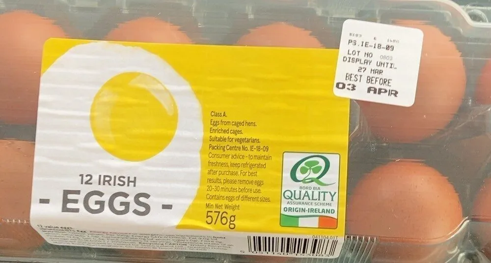12 irish eggs