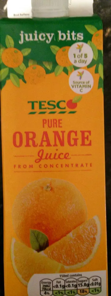 Pure Orange Juice from Concentrate
