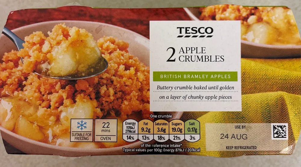 2 Apple Crumbles