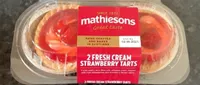 Fresh cream strawberry tarts