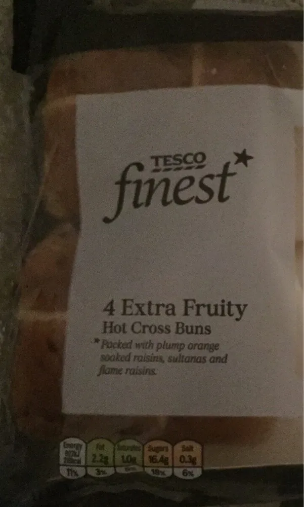 4 Extra Fruity Hot Cross Buns