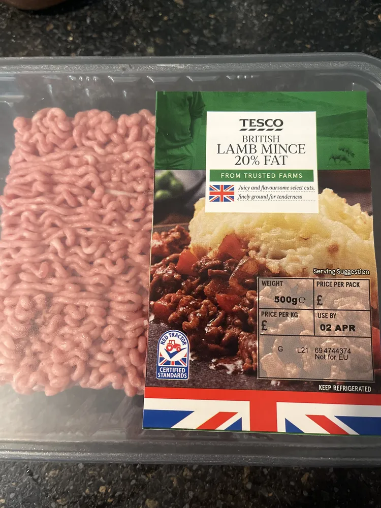 British lamb mince
