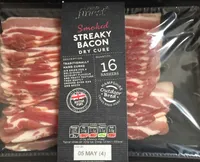 British Dry Cured Streaky Bacon 16 Rashers