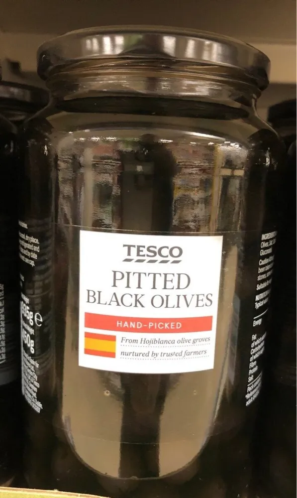 Pitted black olives