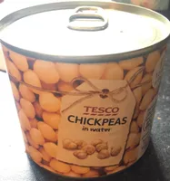 Chickpeas in water