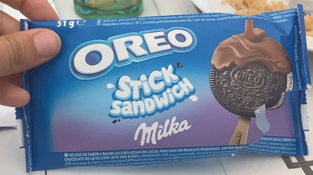 Oreo stick sandwich Milka