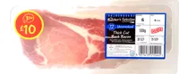 12 unsmoked thick cut back bacon