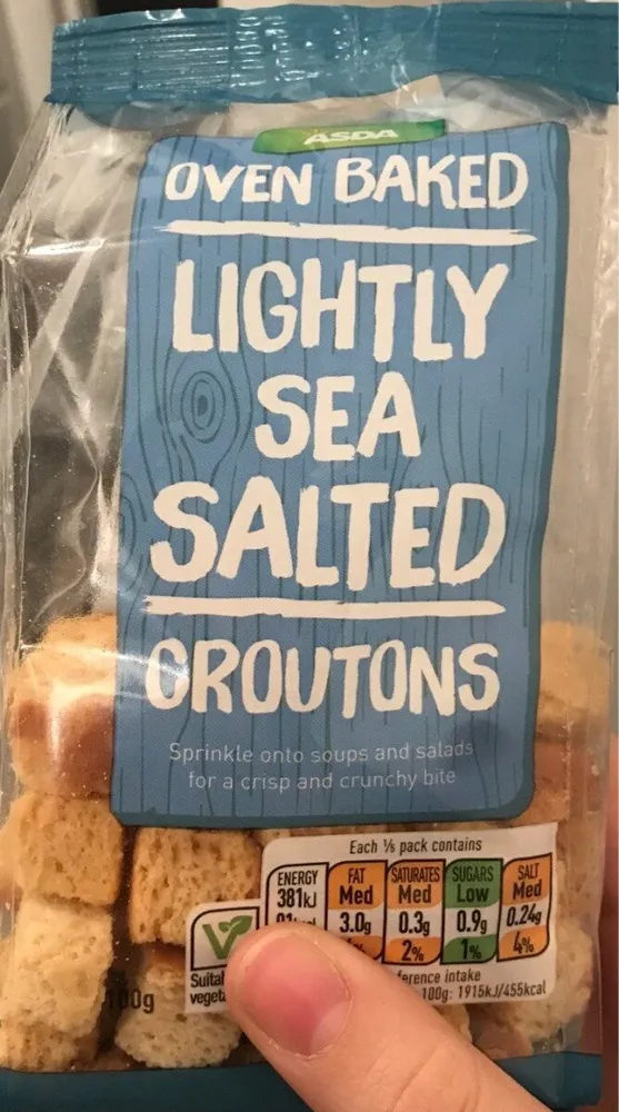Oven baked croutons