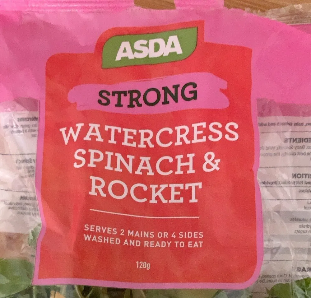 Watercress spinach and rocket