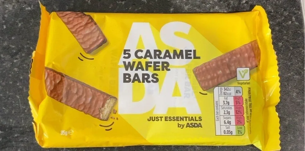 Asda caramel wafer bars