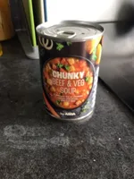 Beef and vegetable chunky soup