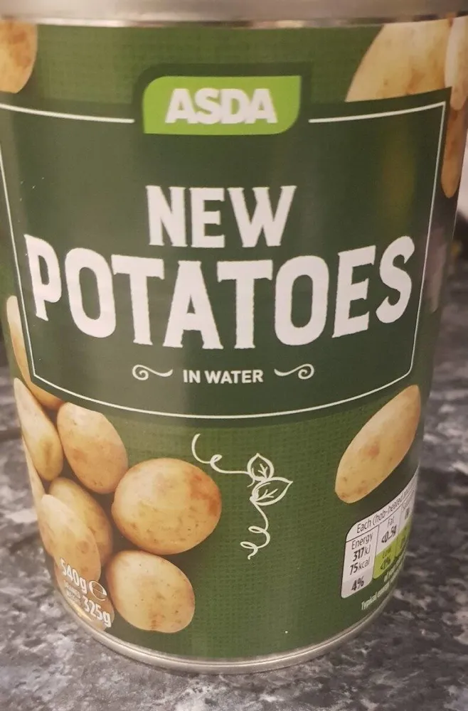 New potatoes in water