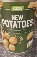 New potatoes in water