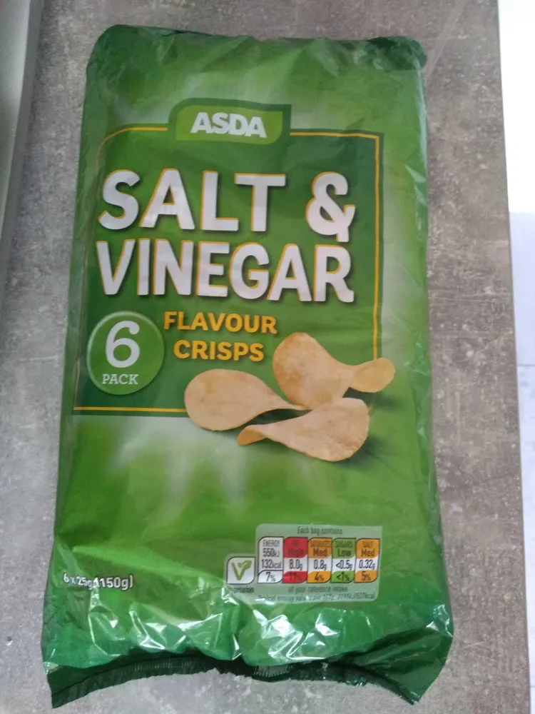 Salt & Vinegar Flavour Crisps
