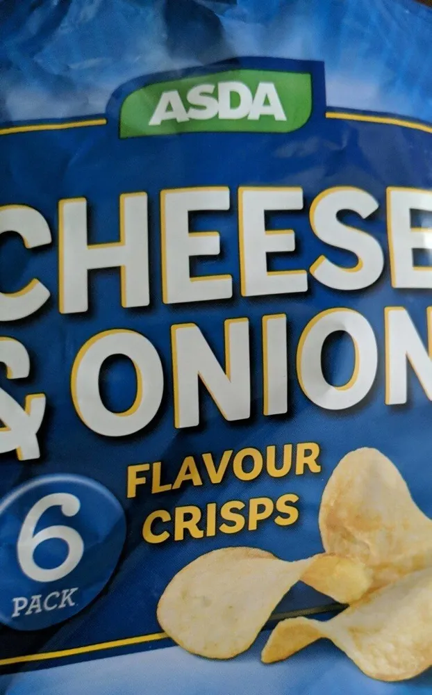 Cheese and onion crisps