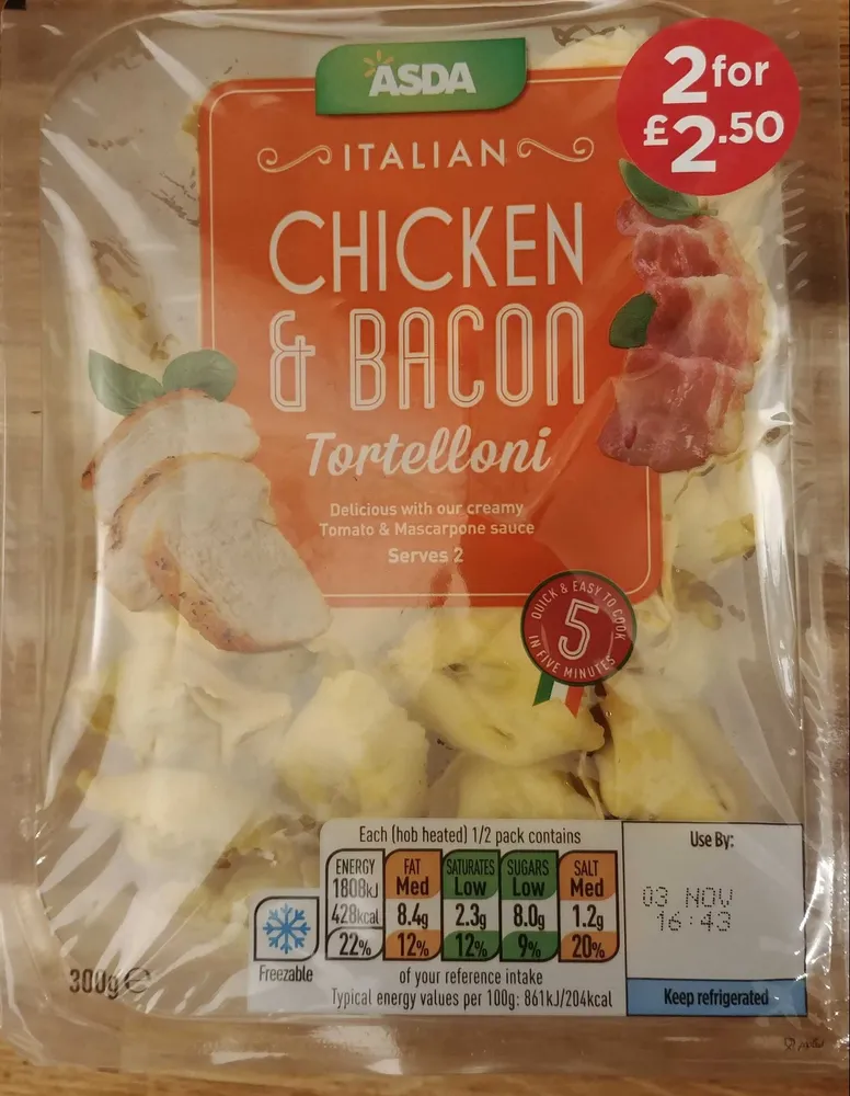 Italian Chicken & Bacon Tortelloni