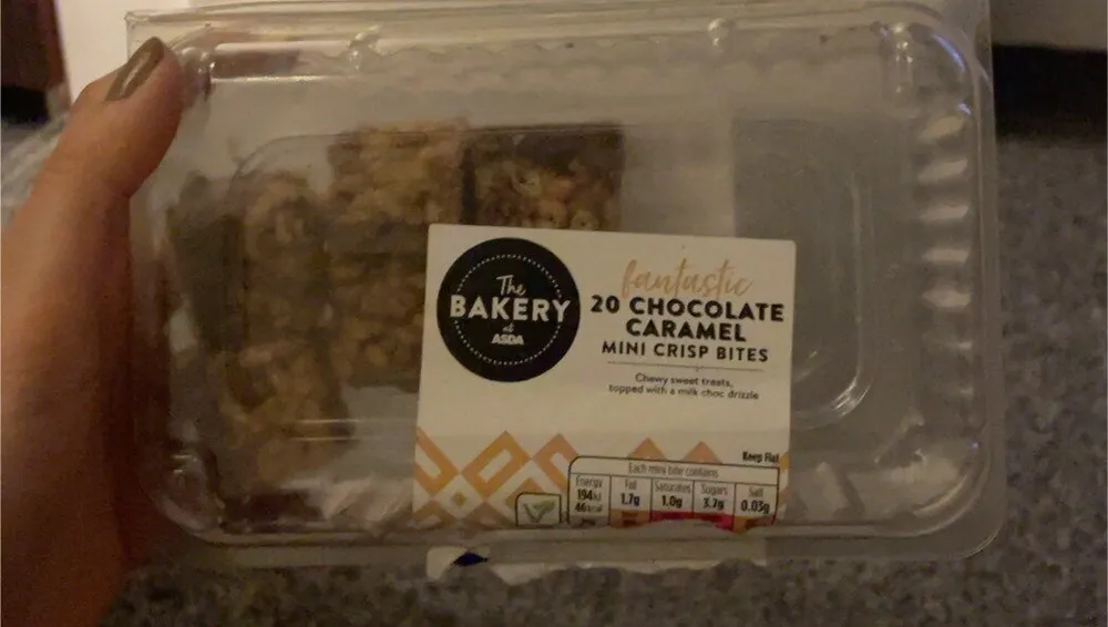 The fantastic BAKERY 20 CHOCOLATE ASDA CARAMEL MIN