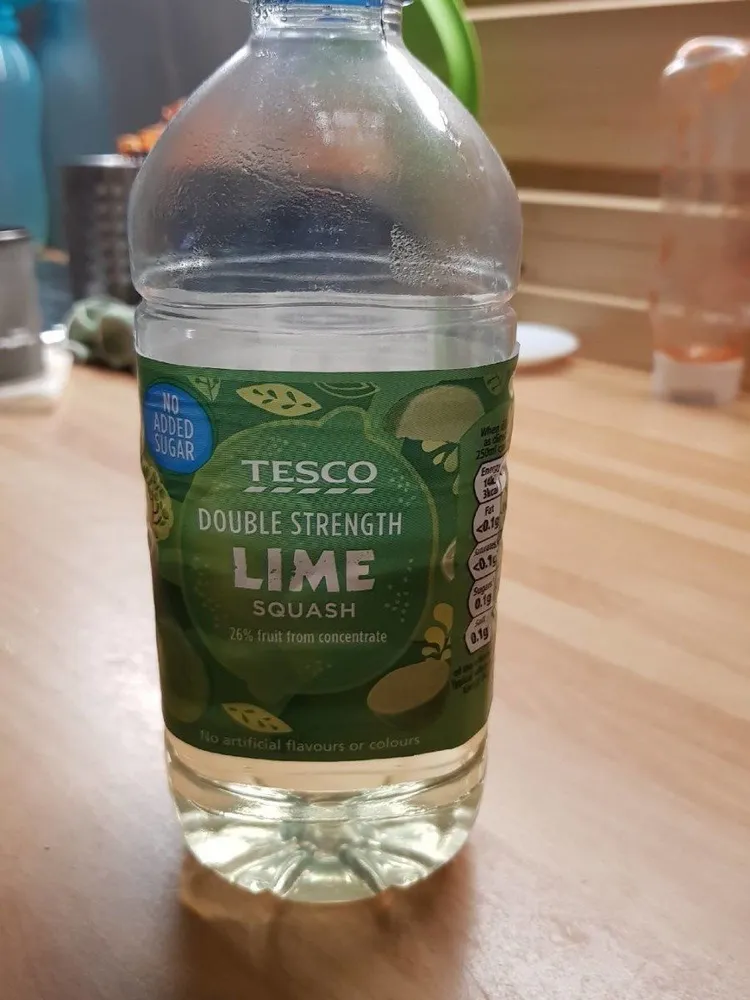 Lime squash double strength