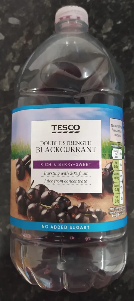 Double Strength Blackcurrant Squash